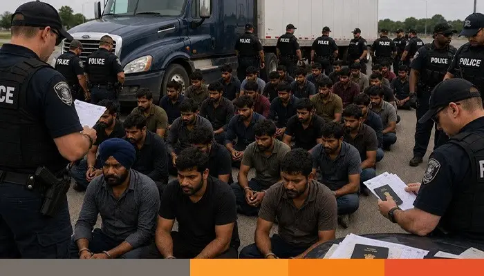 যুক্তরাষ্ট্রে আটক ৩০ ভারতীয় ট্রাকচালককে ফেরত পাঠানো হচ্ছে নিজ দেশে